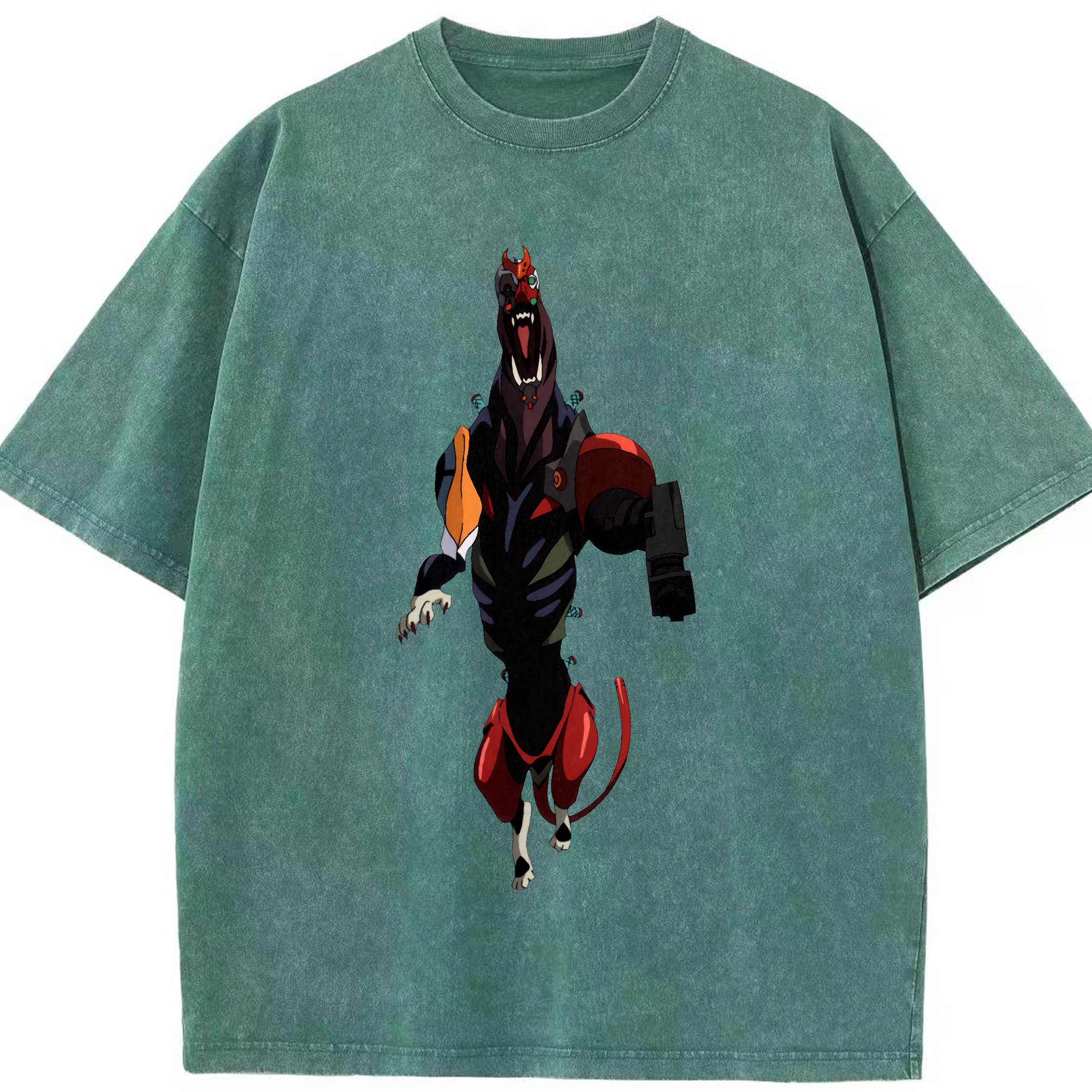 （画像用） EVA 新世紀エヴァンゲリオン 綿100% ヴィンテージ風 半袖Tシャツ（フロントプリント）
